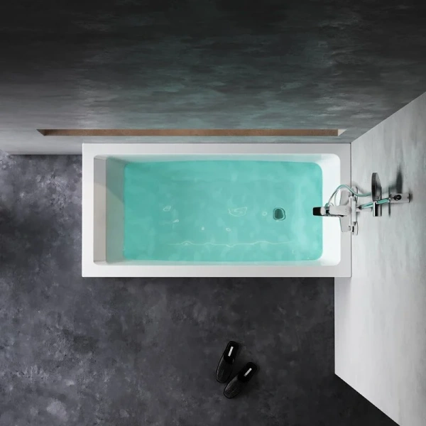 Акриловая ванна Am.Pm Gem W93A-165-070W-A, 165 x 70 см, белая (детальная фотография), современныe, hi-tech