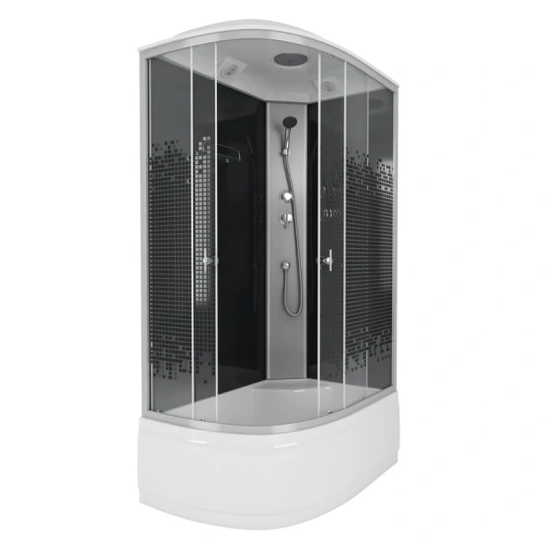 Душевая кабина Niagara Eco 120х80 см правая 7510R (детальная фотография), с высоким, глубоким поддоном, глубокий поддон