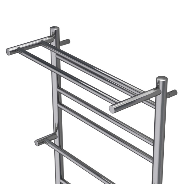 Полотенцесушитель электрический Акватек Альфа 50x90 см с полкой хром AQ EL RRP1090CH (детальная фотография), современные, hi-tech