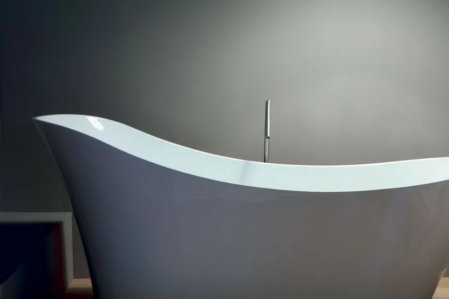 Ванна акриловая свободностоящая Kerasan Waldorf 743201 167х82 см (детальная фотография), без гидромассажа, большие, глубокие