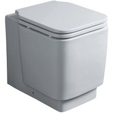 Унитаз напольный, цвет белый матовый, Simas Flow FL 61 BI MATT