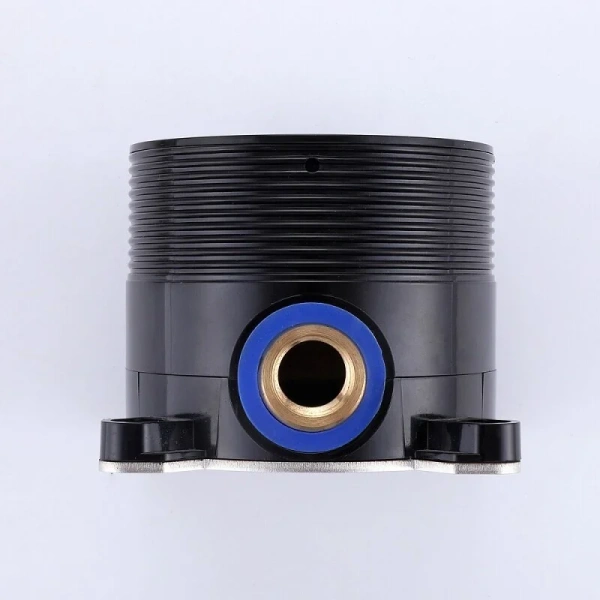 Смеситель для ванны Abber Wasser Kreis черный матовый AF8115B (детальная фотография), напольные