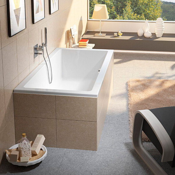 Ванна акриловая Riho Lusso 180х90 см без гидромассажа B026001005 (детальная фотография), акриловые
