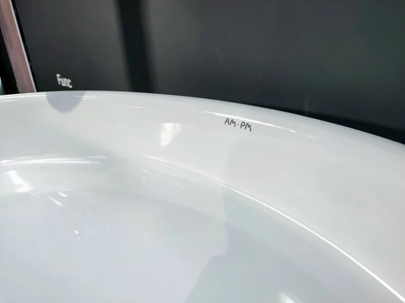 Раковина Am.Pm Func 55 см белая M8FWCC20550WG (детальная фотография), 55 см