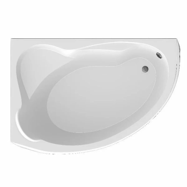 Ванна акриловая 1MarKa Catania 01кт1610лкс2+/01кт1610пкс2+, 160 x 105 см, левая/правая, цвет белый (детальная фотография), овальные