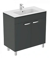 Тумба под раковину напольная Ideal Standard Tempo 80 см серая глянцевая