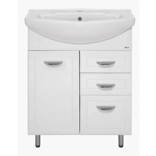 Тумба под раковину напольная Misty Дрея 65 см с двумя ящиками - фото 1