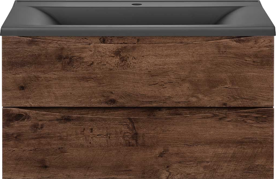 Тумба под раковину подвесная Vincea Mia 89 см R.Wood VMC-2MA900RW (детальная фотография), светло-коричневая