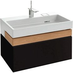 Тумба под раковину подвесная Jacob Delafon Terrace 80 см мягкий черный