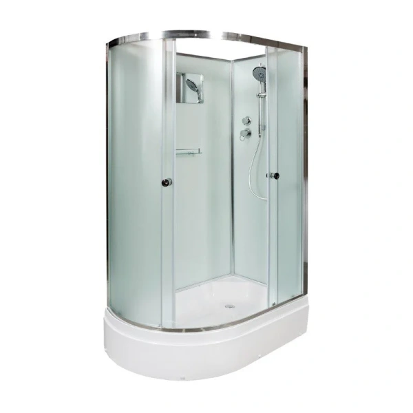 Душевая кабина Deto D272 120х80 см без крыши (детальная фотография), со средним поддоном