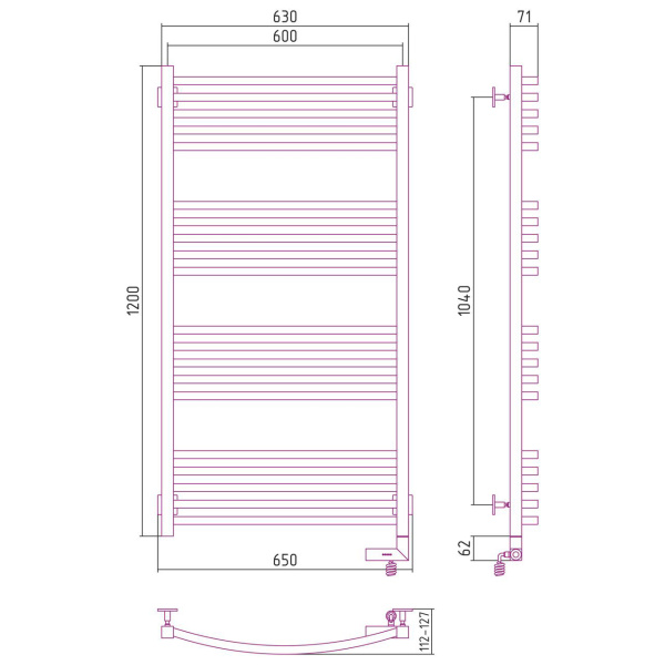 Схема (детальная фотография), лесенка, вертикальные