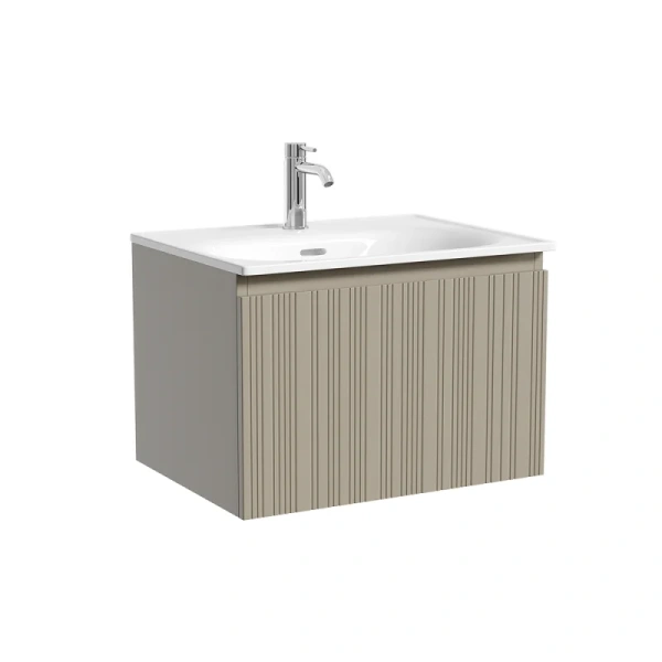 Тумба под раковину подвесная Sancos Code 60 см серая платина CD60GP (детальная фотография)