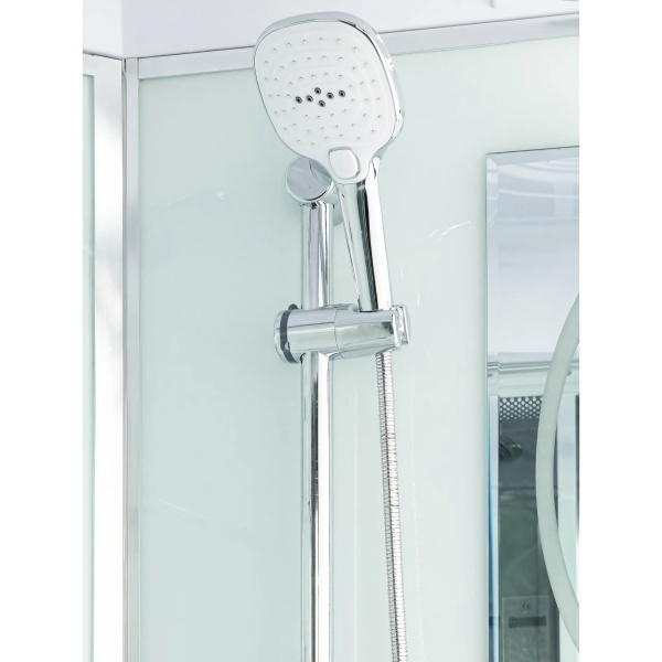 Душевая кабина WeltWasser WW500 110x110 см четверть круга WW500 EMMER 11015-2 (детальная фотография), со стеклянными задними стенками