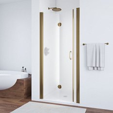 Душевая дверь профиль бронза стекло сатин Vegas-glass