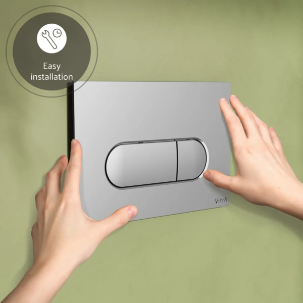 Клавиша смыва VitrA Root Round хром 740-2280 (детальная фотография), хром