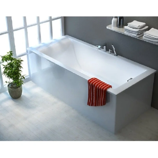 Ванна из литьевого мрамора Astra-Form Нейт 170 х 75 см 330855637 с ножками, цвет белый (детальная фотография), современныe, hi-tech