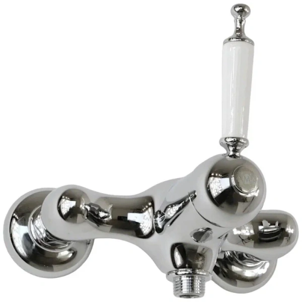 Смеситель для душа Migliore Oxford хром 19128 (детальная фотография), классические, ретро, с элементами керамики, декорированные