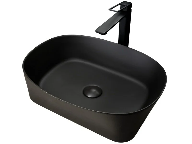 Раковина GID Creativo N9028bg 53 см черный графит 53380 (детальная фотография)