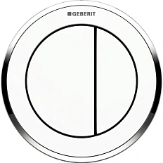 Пневмокнопка управления смывом унитаза, цвет белый/глянцевый хром, Geberit