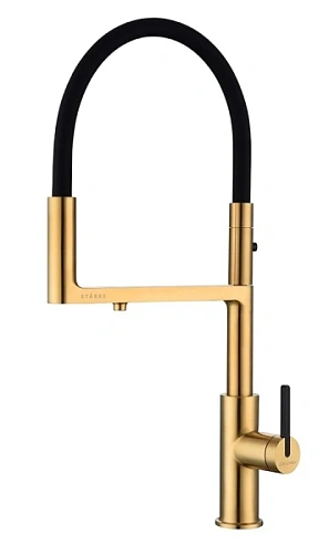 Смеситель для питьевой воды Paulmark Tornado брашированное золото - фото 4