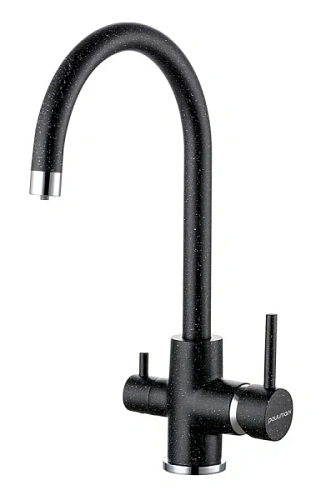 Смеситель для кухни Paulmark Essen черный - фото 6