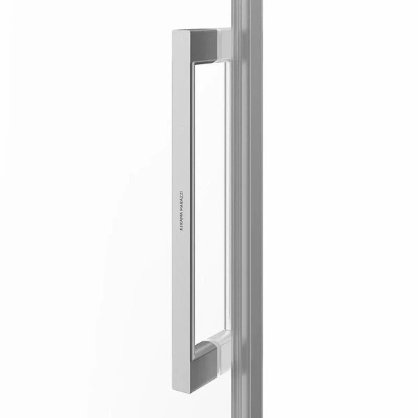 Душевая дверь в нишу Kerama Marazzi Cristallo 120 см профиль брашированный никель CT.120.SD.BN (детальная фотография), 120 см