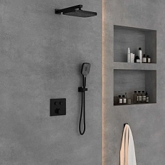 Душевой комплект Vincea черный