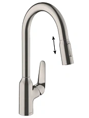 Смеситель для кухни Hansgrohe Focus M42 сталь