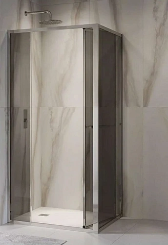 Душевой уголок RGW Leipzig LE-45 120х80 см профиль хром стекло прозрачное - фото 1