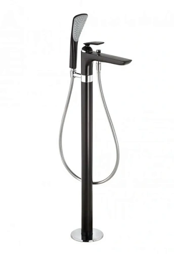 Смеситель для ванны Kludi Balance черный матовый/хром - фото 2