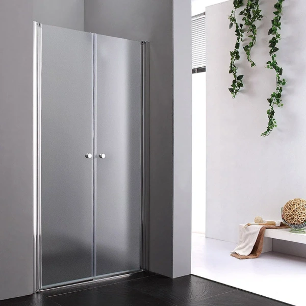 Душевая дверь в нишу Cezares Elena 115 см стекло рифленое ELENA-W-B-2-115-P-Cr (детальная фотография)