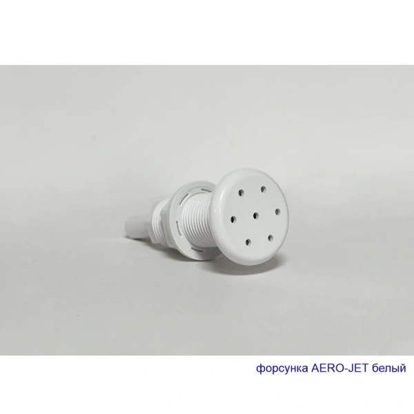 Ванна гидромассажная акриловая Whitecross Vibe 0105.180075.100.RELAX.WH, 180 x 75 см, белая, форсунки белые (детальная фотография), с гидромассажем