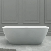 Ванна из искусственного камня Abber Stein 170x72 см белая матовая