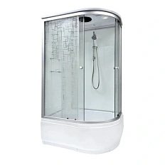 Душевая кабина Deto EM 120x80 см асимметричная