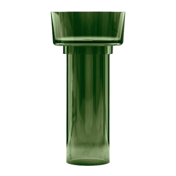 Раковина напольная Abber Kristall 45 см зеленая AT2702Emerald (детальная фотография)