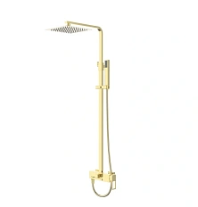 Душевая стойка BelBagno Luce со смесителем золото