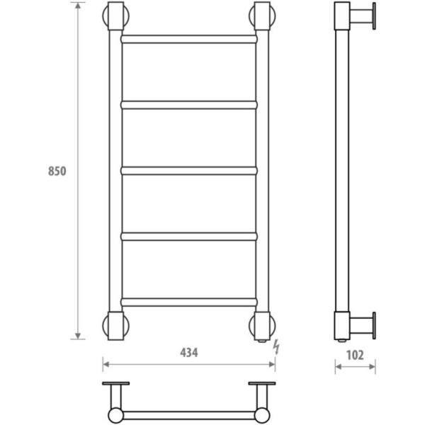 Схема (детальная фотография), лесенка, вертикальные
