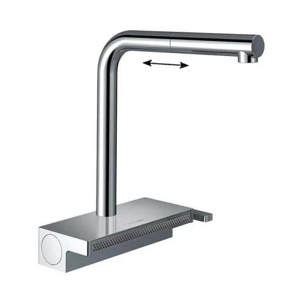 Смеситель кухонный Hansgrohe Aquno Select M81 однорычажный 73836000 (детальная фотография)
