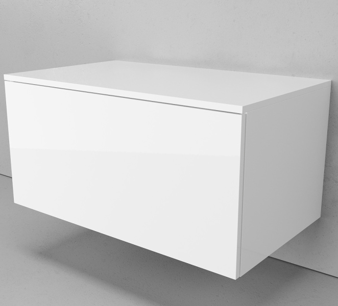 Тумба подвесная Velvex Unit 80 см белый лед tpUNI.80.H40.Y.VY-223 (детальная фотография), 80 см