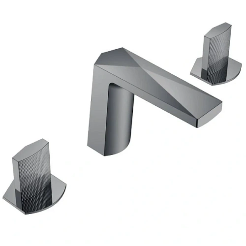 Смеситель для раковины Boheme Venturo графит глянцевый - фото 10