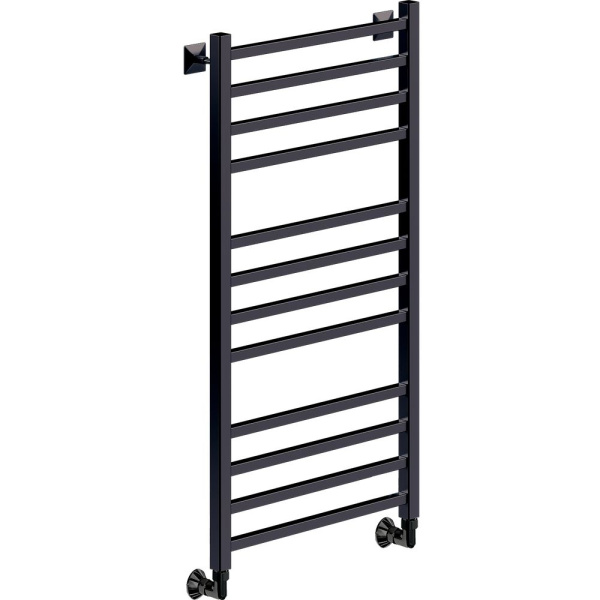 Полотенцесушитель водяной Ника Modern 100x50 см черный матовый ЛМ 5 100/50 черны мат (детальная фотография)