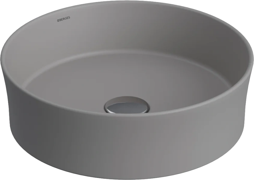 Раковина BERGES Ego 38 см матовый серый 181061 (детальная фотография)