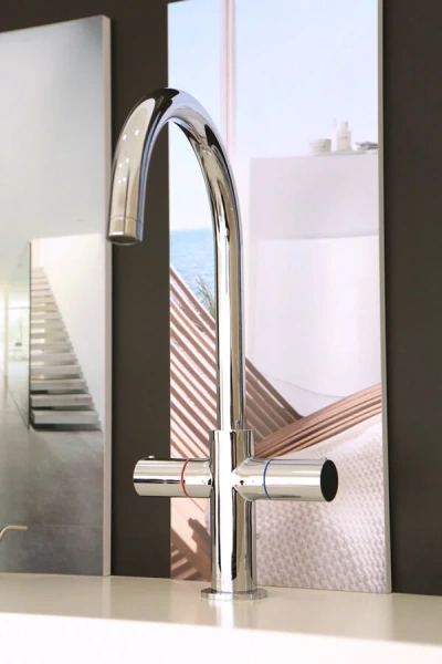 Смеситель для раковины Axor Uno² 38040000 (детальная фотография), хром