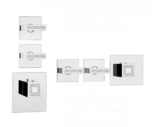 Смеситель для душа Bossini Rectangular хром - фото 1
