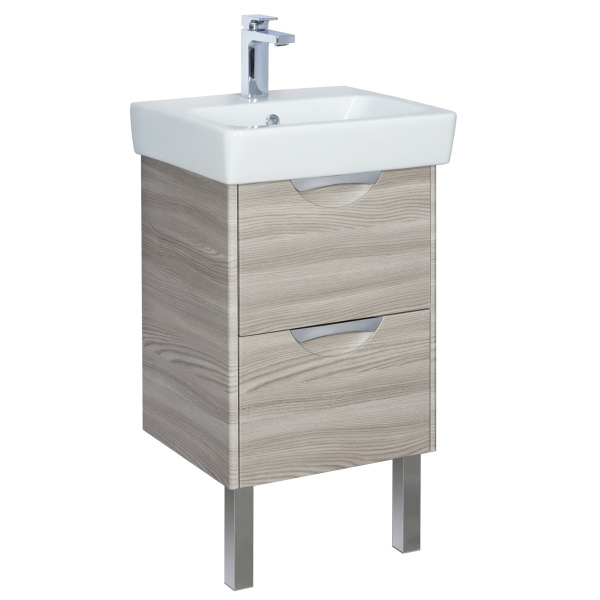 Тумба под раковину подвесная Акватон Сильва 50 см дуб фьорд 1A211701SIW60 (детальная фотография)