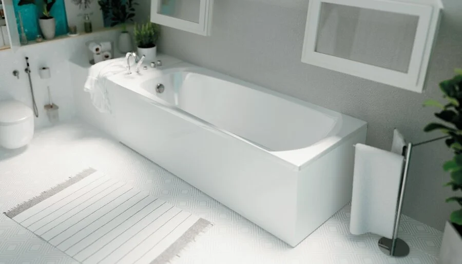 Ванна акриловая 1Marka Elegance 01эл1470 140 x 70 см, белая (детальная фотография)