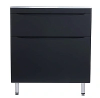 Тумба под раковину напольная Style Line Бергамо 90 см черная