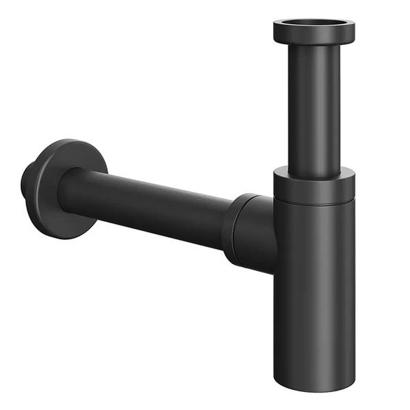 Сифон для раковины Alcaplast черный матовый A400BLACK (детальная фотография)