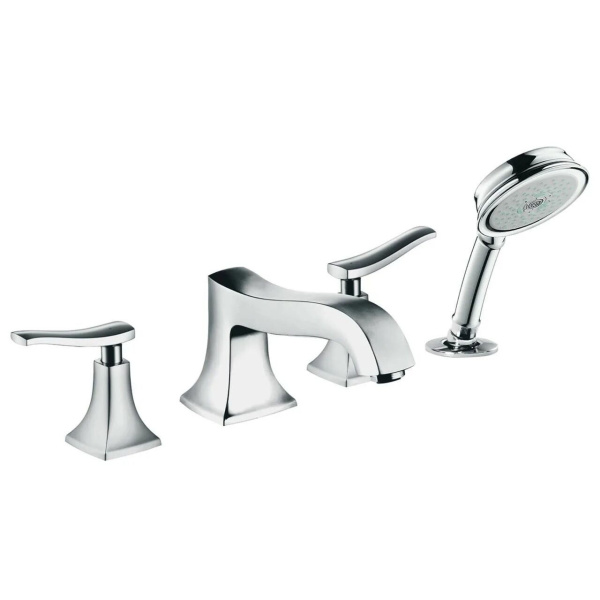 Смеситель на борт ванны Hansgrohe Metris Classic 31314000 (детальная фотография)