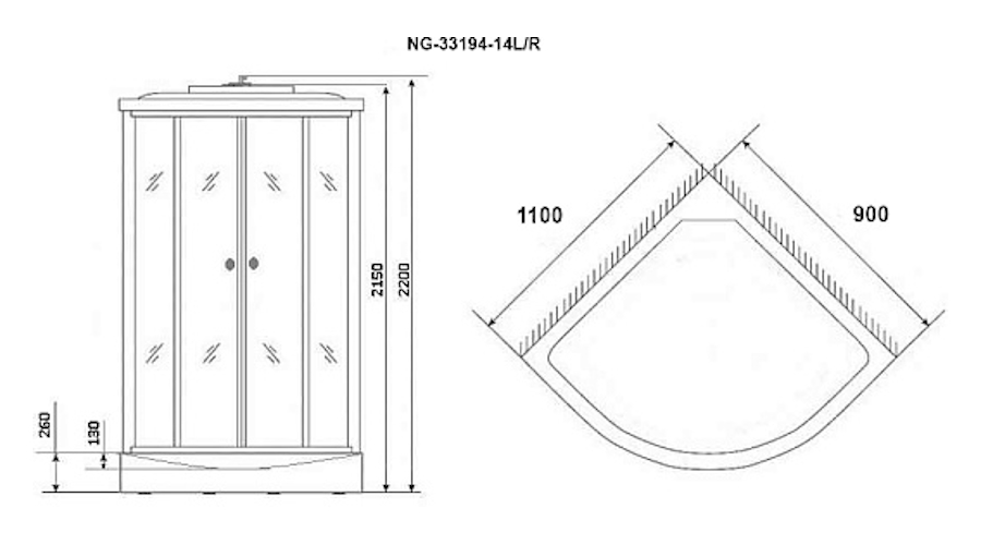 Схема (детальная фотография), со средним поддоном